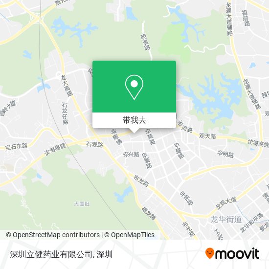 深圳立健药业有限公司地图