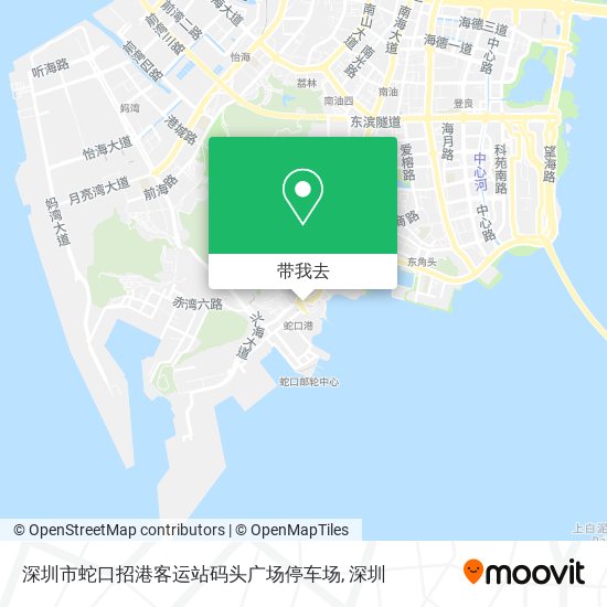 深圳市蛇口招港客运站码头广场停车场地图