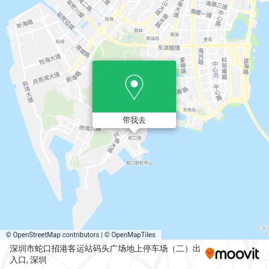 深圳市蛇口招港客运站码头广场地上停车场（二）出入口地图