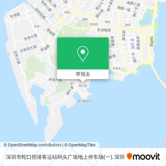 深圳市蛇口招港客运站码头广场地上停车场(一)地图