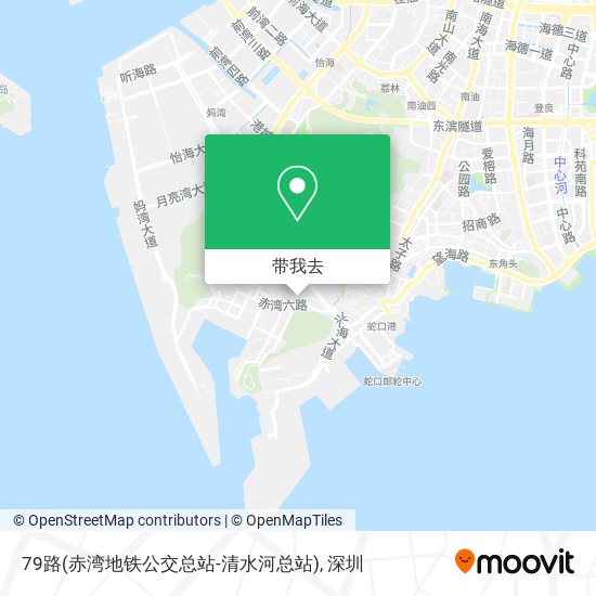 79路(赤湾地铁公交总站-清水河总站)地图