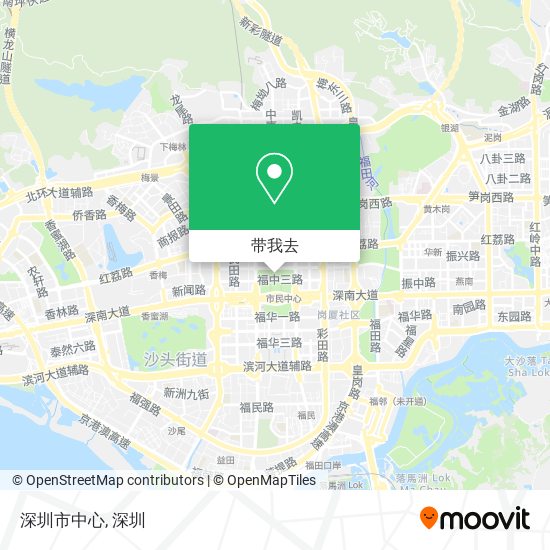 深圳市中心地图