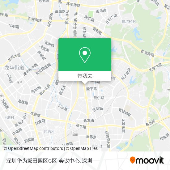 深圳华为坂田园区G区-会议中心地图