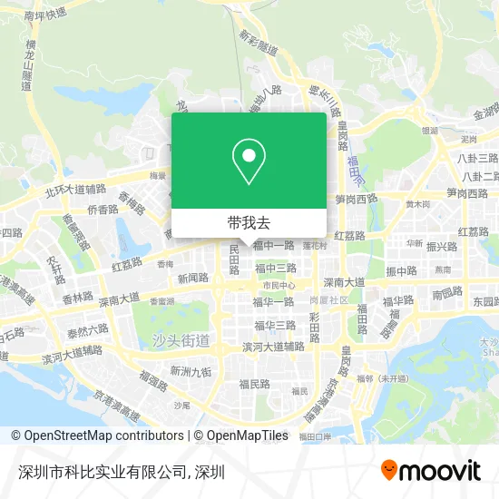 深圳市科比实业有限公司地图