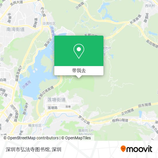 深圳市弘法寺图书馆地图
