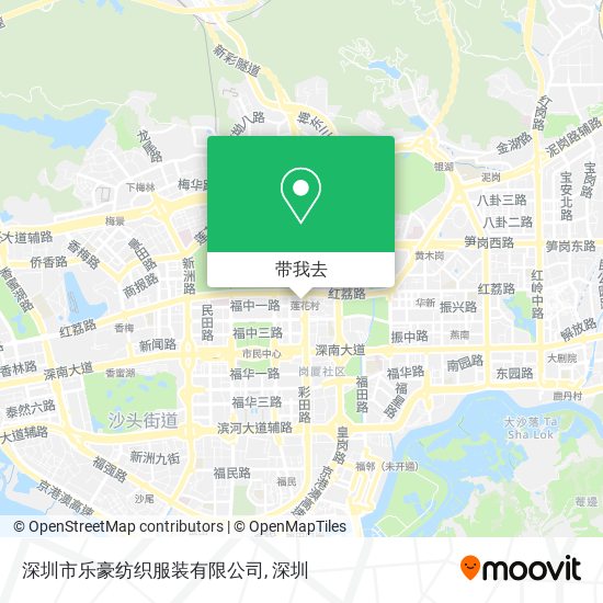 深圳市乐豪纺织服装有限公司地图