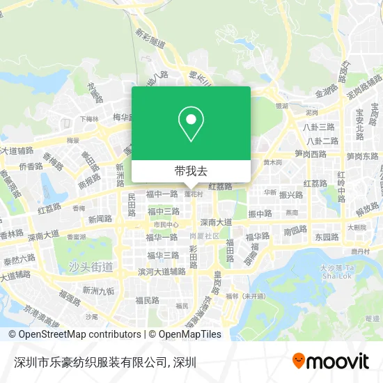 深圳市乐豪纺织服装有限公司地图