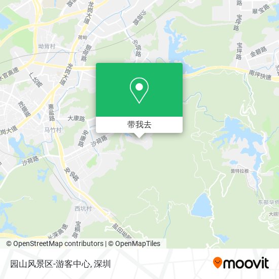 园山风景区-游客中心地图