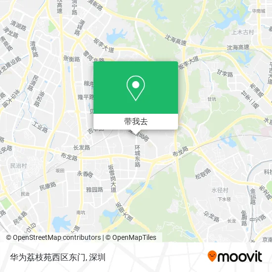 华为荔枝苑西区东门地图