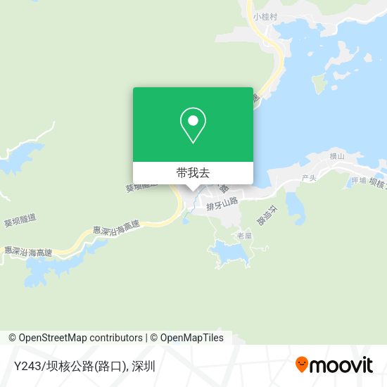 Y243/坝核公路(路口)地图