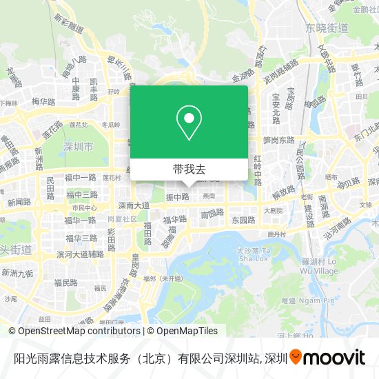 阳光雨露信息技术服务（北京）有限公司深圳站地图