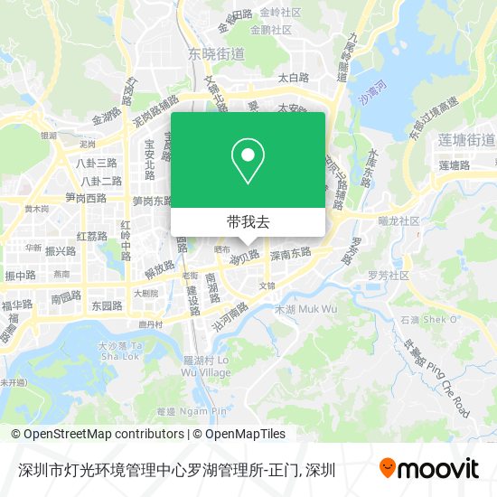 深圳市灯光环境管理中心罗湖管理所-正门地图