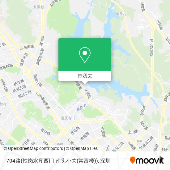 704路(铁岗水库西门-南头小关(常富楼))地图
