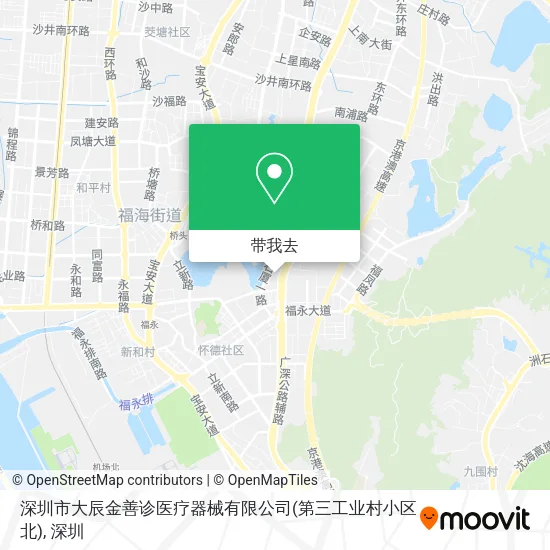 深圳市大辰金善诊医疗器械有限公司(第三工业村小区北)地图