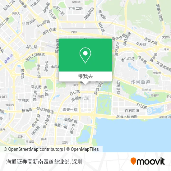 海通证券高新南四道营业部地图