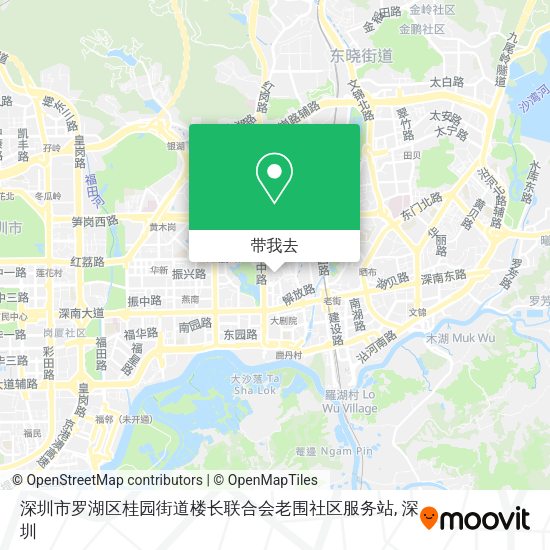 深圳市罗湖区桂园街道楼长联合会老围社区服务站地图