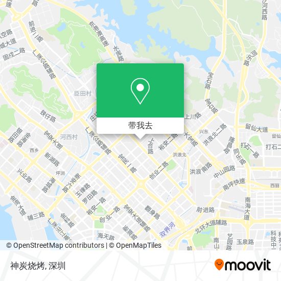 神炭烧烤地图