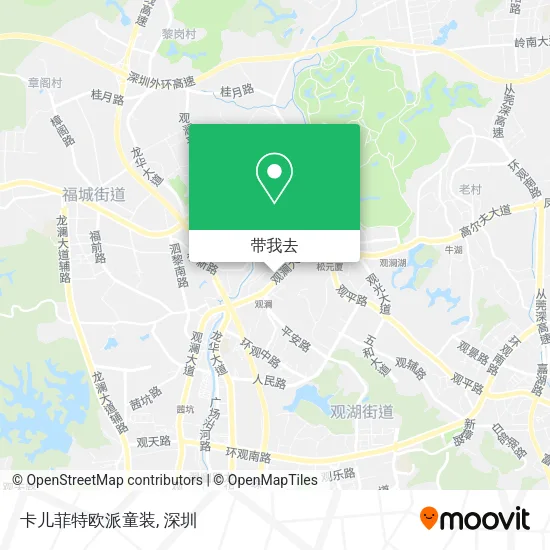 卡儿菲特欧派童装地图