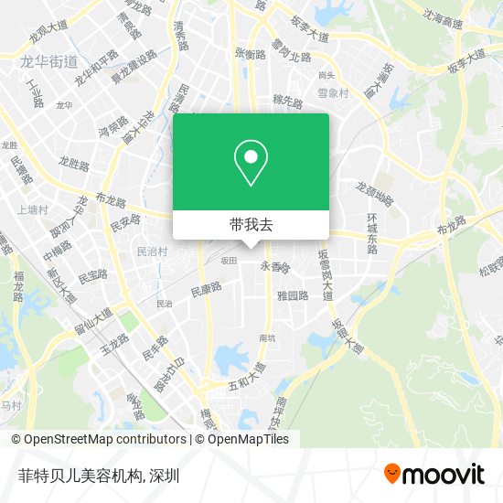 菲特贝儿美容机构地图