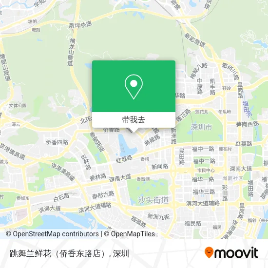 跳舞兰鲜花（侨香东路店）地图