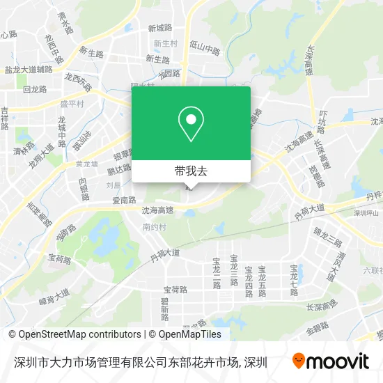 深圳市大力市场管理有限公司东部花卉市场地图