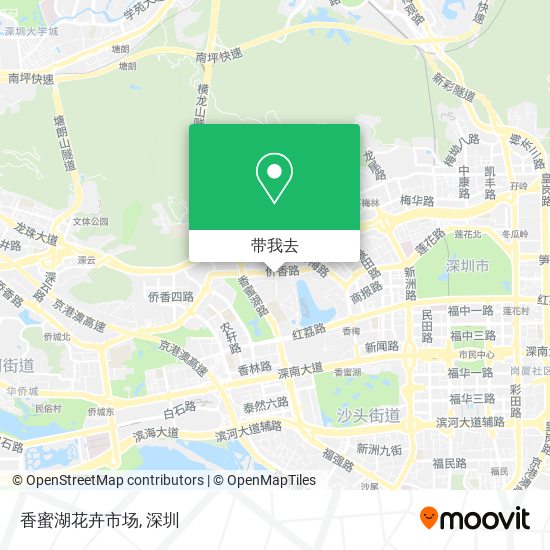 香蜜湖花卉市场地图
