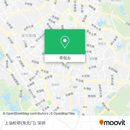 上油松邨(东北门)地图