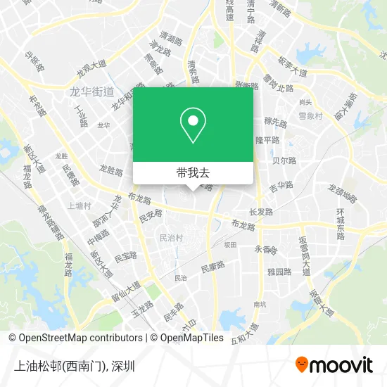 上油松邨(西南门)地图