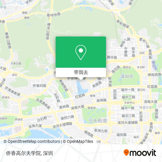 侨香高尔夫学院地图