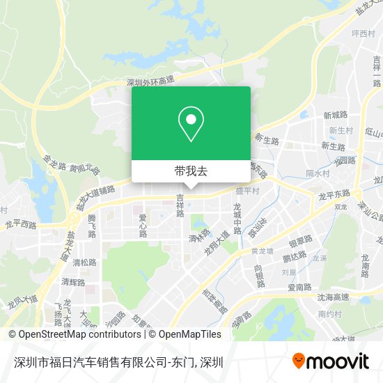 深圳市福日汽车销售有限公司-东门地图
