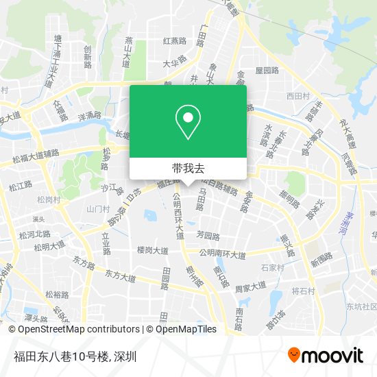 福田东八巷10号楼地图