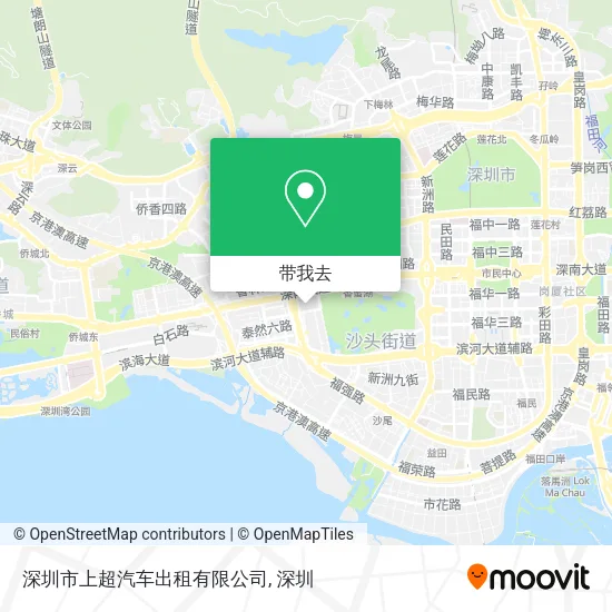 深圳市上超汽车出租有限公司地图