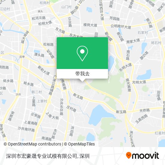 深圳市宏豪晟专业试模有限公司地图