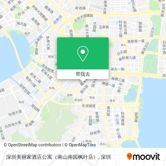 深圳美丽家酒店公寓（南山南园枫叶店）地图