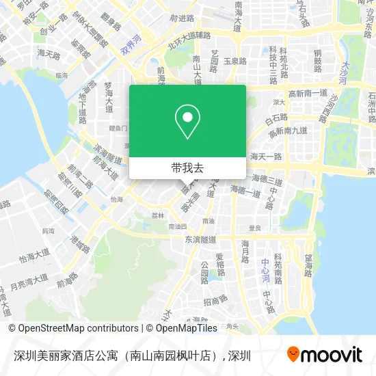 深圳美丽家酒店公寓（南山南园枫叶店）地图