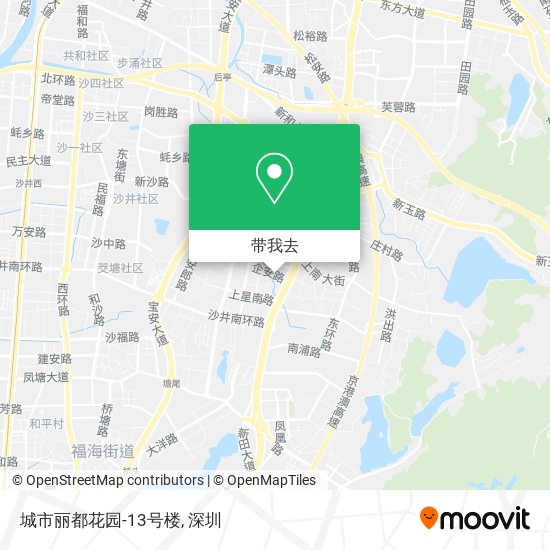 城市丽都花园-13号楼地图