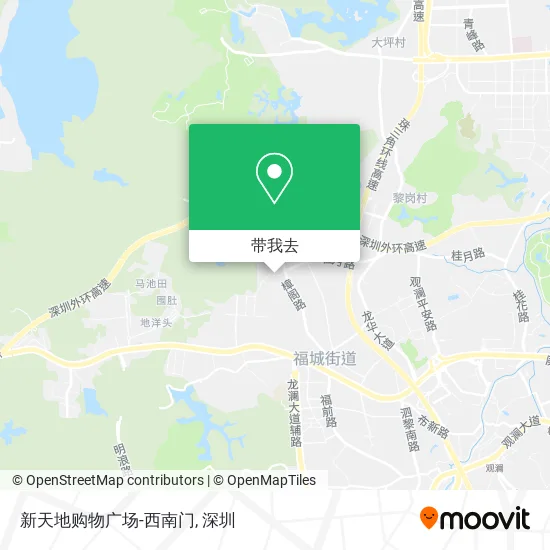 新天地购物广场-西南门地图