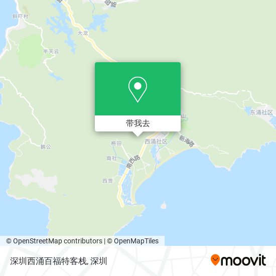 深圳西涌百福特客栈地图