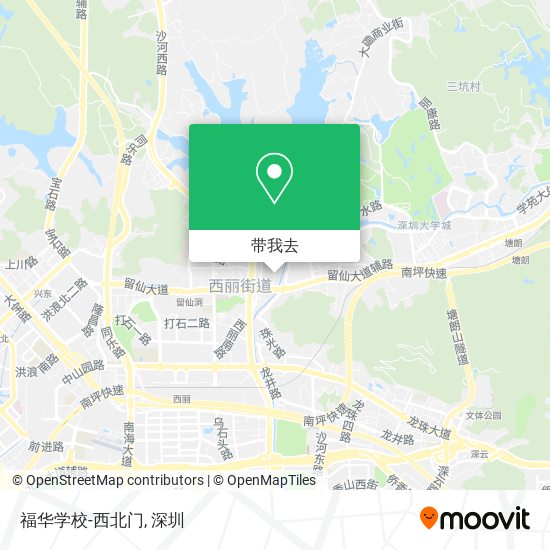 福华学校-西北门地图