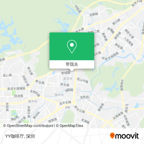 YY咖啡厅地图