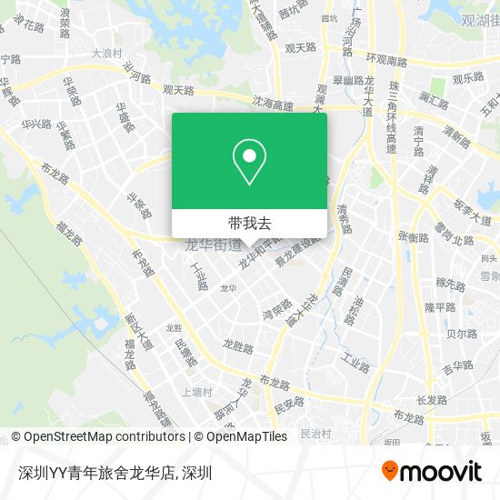 深圳YY青年旅舍龙华店地图