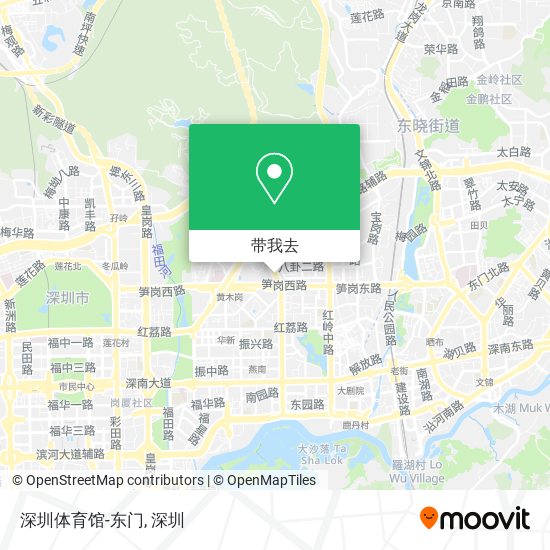 深圳体育馆-东门地图