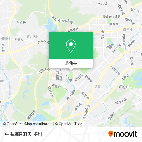 中海凯骊酒店地图
