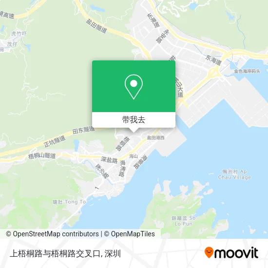 上梧桐路与梧桐路交叉口地图