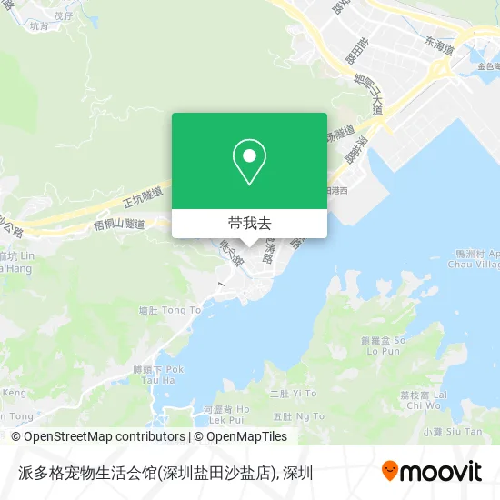派多格宠物生活会馆(深圳盐田沙盐店)地图