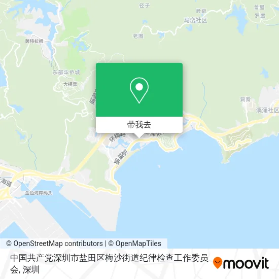 中国共产党深圳市盐田区梅沙街道纪律检查工作委员会地图
