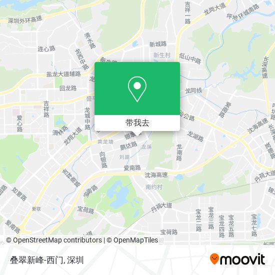 叠翠新峰-西门地图