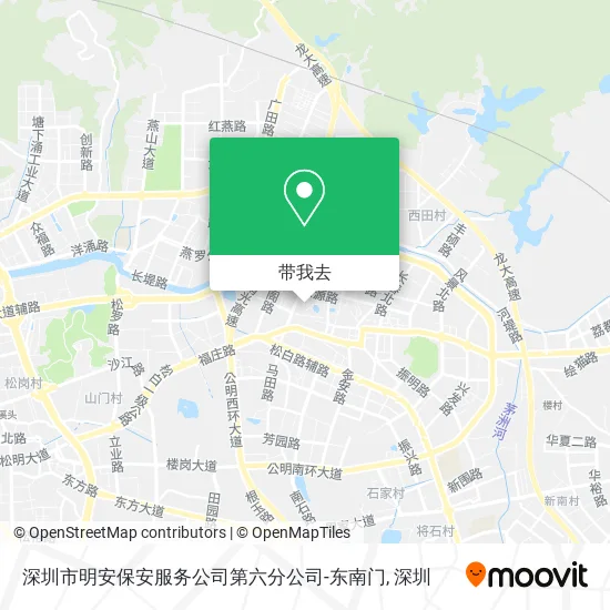 深圳市明安保安服务公司第六分公司-东南门地图