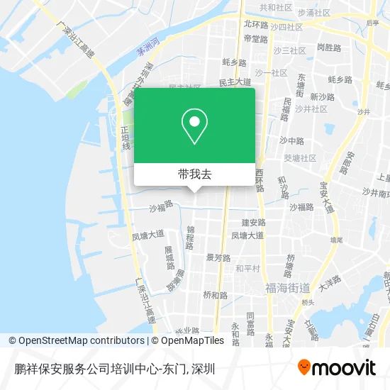 鹏祥保安服务公司培训中心-东门地图
