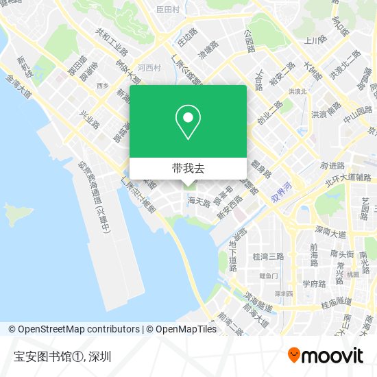 宝安图书馆①地图